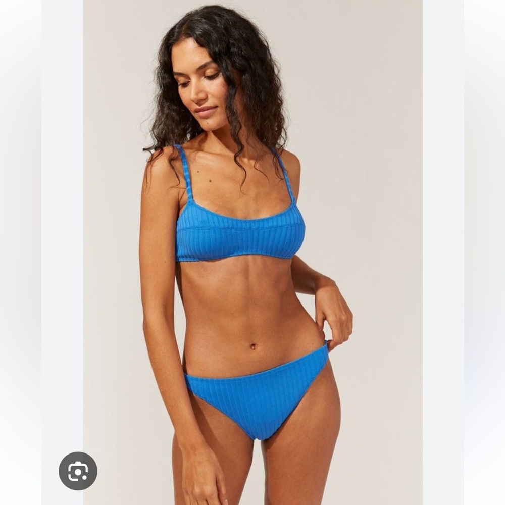 Solid & Striped Elsa Top and Bottom in Laguna Blue Bikini